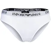 Emporio Armani Slip "Slip ESSENTIAL COTTON 2er Pack", Damen, Gr. M, weiß, Obermaterial: 95% Baumwolle CO. 5% Elasthan EL., Unterhosen Slip
