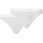 Chantelle String "String Tanga Cozy Chic 2P 2er Pack", Damen, Gr. S, weiß, Obermaterial: 80% Modal CMD. 20% Elasthan EL., Unterhosen String