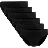Seidensticker Slip "Slip 6er Pack", Herren, Gr. M, schwarz, Obermaterial: 95% Baumwolle CO. 5% Elasthan EL., Unterhosen Slip