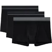 Hom Boxershorts "Boxershort Leonard 2 3er Pack", Herren, Gr. S, schwarz, Obermaterial: 95% Baumwolle CO. 5% Elasthan EL., Unterhosen Boxershorts