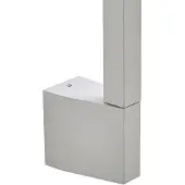 LINDBY LED-Außenwandleuchte Neano, 120 cm, steingrau, IP54