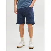 Jack & Jones Chinoshorts "JPSTRICK ALLEN ICON SHORTS SRT SN", Herren, Gr. L, N-Gr, blau (navy blazer), Web, Obermaterial: 97% Baumwolle, 3% Elasthan, unifarben, regular fit normal, Hosen Chinoshorts