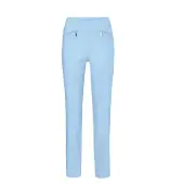 Goldner 2-in-1-Hose "Schlupfhose LOUISA mit Steppnähten", Damen, Gr. 38, N-Gr, blau (hellblau), Obermaterial: 67% Baumwolle CO. 28% Polyamid PA. 5% Elasthan EL., Hosen 2-in-1-Hose, Ohne
