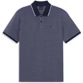 Bugatti Poloshirt , Herren, Gr. L, blau (390, marine), 100% Baumwolle, unifarben, normal, ohne Ausschnitt, Shirts Poloshirt, Modern Fit mit dezenter Stickerei