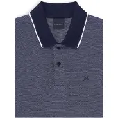 Bugatti Poloshirt , Herren, Gr. XL, blau (390, marine), 100% Baumwolle, unifarben, normal, ohne Ausschnitt, Shirts Poloshirt, Modern Fit mit dezenter Stickerei