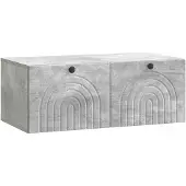 vidaXL Wandmontierter TV-Schrank Betongrau 78,5 x 41 x 30 cm