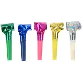 Party Deco Holografische Pfeifen Farbmix 120 Stk