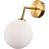 Light Prestige Dorado Wandleuchte Gold mit Mattglas Kugel