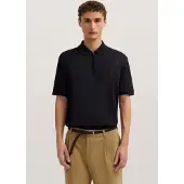 Bugatti Poloshirt , Herren, Gr. 3XL, 290, schwarz, 50% Baumwolle, 50% Polyester, unifarben, normal, ohne Ausschnitt, Shirts Poloshirt, mit kurzem Reißverschluss