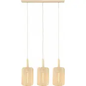 Lucide Hängeleuchte Corina, creme, 80 cm, 3-flammig, E27