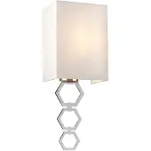 Elstead Lighting Elstead Ria Wandleuchte E27 Small Poliertes Chrom Elfenbeinfarbe