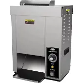 CombiSteel Gewerbe Toaster Edelstahl 2kW, Automatisches Förderband, 360 Brötchen/Std., für Hamburgerbrötchen & Toast