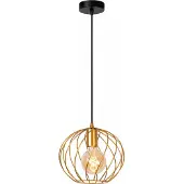 Lucide Hängeleuchte Danza, einflammig, Ø 25 cm, gold