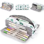 OEM Großes 3-fach Etui für Kinder und Teenager, Cactus Design