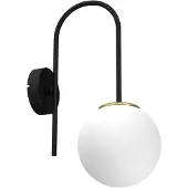 Luminex Wandleuchte Berlin schwarz/messing
