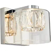 ENDON Kinkiet VERINA, verchromt, 1xG9x4,6W, Metall, Abmessungen: 13,5x12x15cm, IP20,