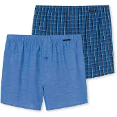 Schiesser Herren Web-Boxershorts, 2er Pack - Unterhose, Baumwolle