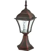 Polux Außenleuchte LED, niedriger Sockel, Kirschbaumoptik, 3000K, PARIS 302052,