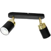 Luminex Moderne Deckenleuchte in Schwarz und Gold