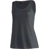 Maier Sports Funktionsshirt "Petra", Damen, Gr. 48, schwarz, 100% Polyester, Rundhals, Shirts Funktionsshirt, Damen Top, leichtes ärmelloses Shirt, Rundhals, Regular Fit
