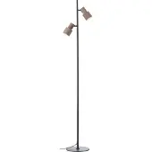 Brilliant Cadiz Stehleuchte 140cm GU10 Schwarz Matt Bronze Gebürstet 60116/76