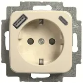 ABB AG BUSCH JAEGER SCHUKO Steckdose USB-A+C 20 EUCB2USBAC-212