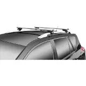 Markenlos Aluminium Dachträger Set für Autos mit offener Reling - Brio
