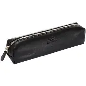 OEM Leder-Etui für Geschäftspennen, schwarz, mit Reißverschluss