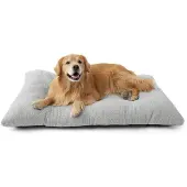 OEM XXL Hundekissenbett, kalmernde Hundematratze, antirutsch, grau, 119x74x8cm, extra groß