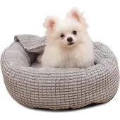 OEM Weiches Hundebett mit Kapuze, waschbar, rutschfest, für kleine Hunde