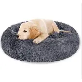 OEM Donut Hundebett Superweich Luxus Grau 60CM