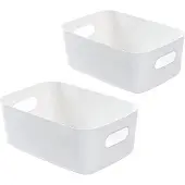 OEM Kleine Kunststoff-Opbergdose 19x13,5x7,5cm weiß