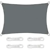 Markenlos Sonnenschirm 2 x 3 m - UV-Schutz - Grau - Balkon & Garten - Kein Bohren