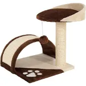 OEM Kleine Katzenliege 43cm hoch braun/beige Plüsch