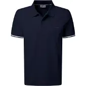 Pierre Cardin Poloshirt "Poloshirt uni pique" mit Logo Schriftzug