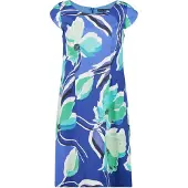 Betty Barclay Etuikleid kurzarm in Blau/Grün | Gr.: 44