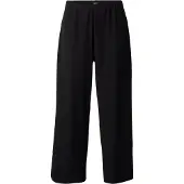 Vero moda Anzughose "VMCBERLIN ZAMIRA MW WIDE PANT CUR", Damen, Gr. 44, Länge 32, schwarz, Web, Obermaterial: 95% Polyester, 5% Elasthan, unifarben, bequem normal, Hosen Anzughose