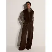 Apricot Strickjacke "Fleeceweste", Damen, Gr. S (36), braun, gewebt, Obermaterial: 100% Polyester PES., uni, Strickjacken Strickjacke, mit durchgehendem Reißverschluss