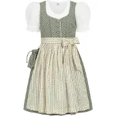 Nübler Dirndl NÜBLER "Kinderdirndl Fredericke", Mädchen, Gr. 116, EURO, grün, Obermaterial: 100% Baumwolle CO., Kleider Dirndl