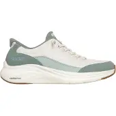 SKECHERS Slip-On Sneaker "Contour Foam - Cozy Fit", Damen, Gr. 39, weiß (sage), Lederimitat, Textil, Schuhe Slip-On Sneaker, Slipper mit Handsfree Slip-ins und gestepptem Cozy FitTM-Mesh, Topseller