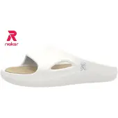 Rieker Herren Colton U3350 Slide, Weiss, 46 EU
