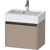 Duravit Ketho.2 Waschtischunterbau wandhängend, Compact, 584x440x390mm, für Vero Air 236860, 1 Auszug, K25073075750000, Farbe: Leinen Matt Dekor