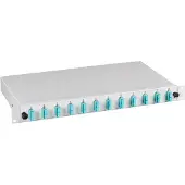EFB Elektronik Spleißbox SC 50/125µ OM4 ausziehbar 24 Pigtails abgesetzt/12Kuppl