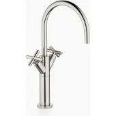Dornbracht TARA Waschtisch-Einlochbatterie mit erhötem Standfuß ohne Ablaufgarnitur, Ausladung 200mm, 22533892-06, Farbe: Platin Matt