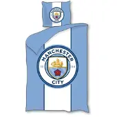 Cofi1453® Manchester City Polyester Bettwäsche Bettbezug 140x200 cm & Kissenbezug 60x70 cm