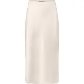 Betty Barclay Maxirock "Maxirock unifarben", Damen, Gr. 42, grau (grau beige), Einsatz: 100% Polyester PES., Röcke Maxirock