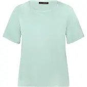 Betty Barclay Schlupfbluse "Schlupfbluse mit Rundhalsausschnitt", Damen, Gr. 48, weiß (aquifer), Obermaterial: 97% Polyester PES. 3% Elasthan EL., Blusen Schlupfbluse