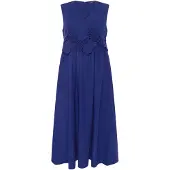 Betty Barclay Midikleid mit V-Ausschnitt in Electric Blue | Gr.: 44