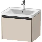 Duravit Ketho.2 Waschtischunterbau wandhängend, 1 Auszug, 584x440x455mm, für D-Neo 236760, K25081083830000, Farbe: Taupe Supermatt Dekor