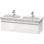 Duravit DuraStyle Waschtischunterschrank wandhängend 6398, 1 Auszug, 1230mm, DS639802218, Farbe: Weiß Hochglanz Dekor / Weiß Matt Dekor